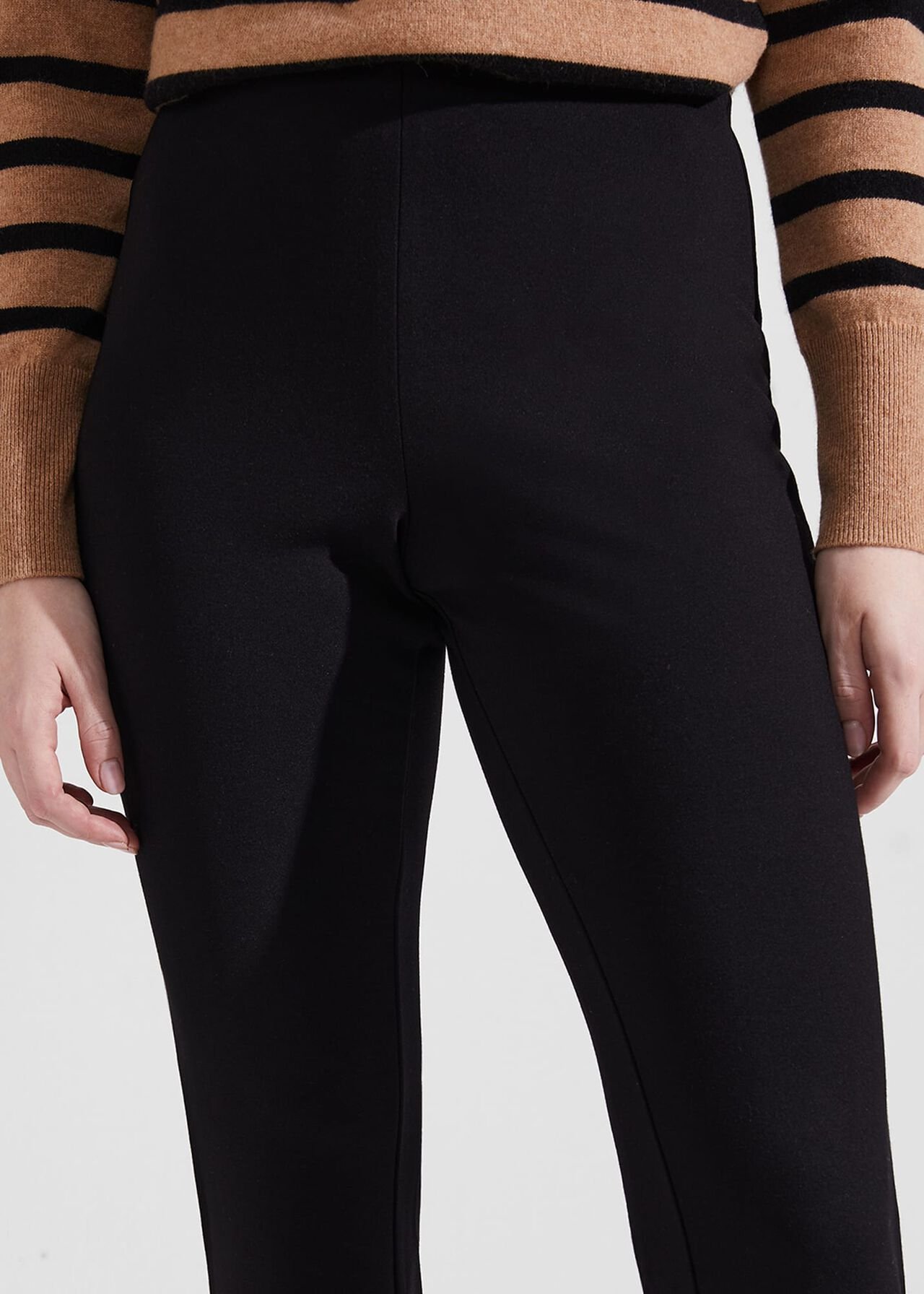 Peggy Ponte Pants, Black, hi-res