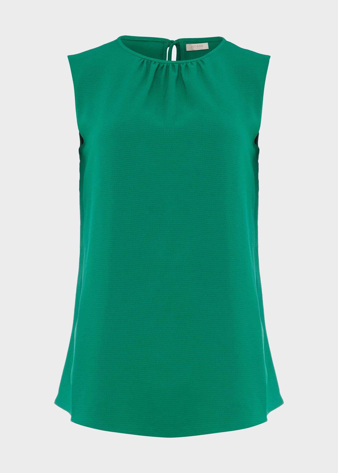 Willow Satin Blouse, Field Green, hi-res