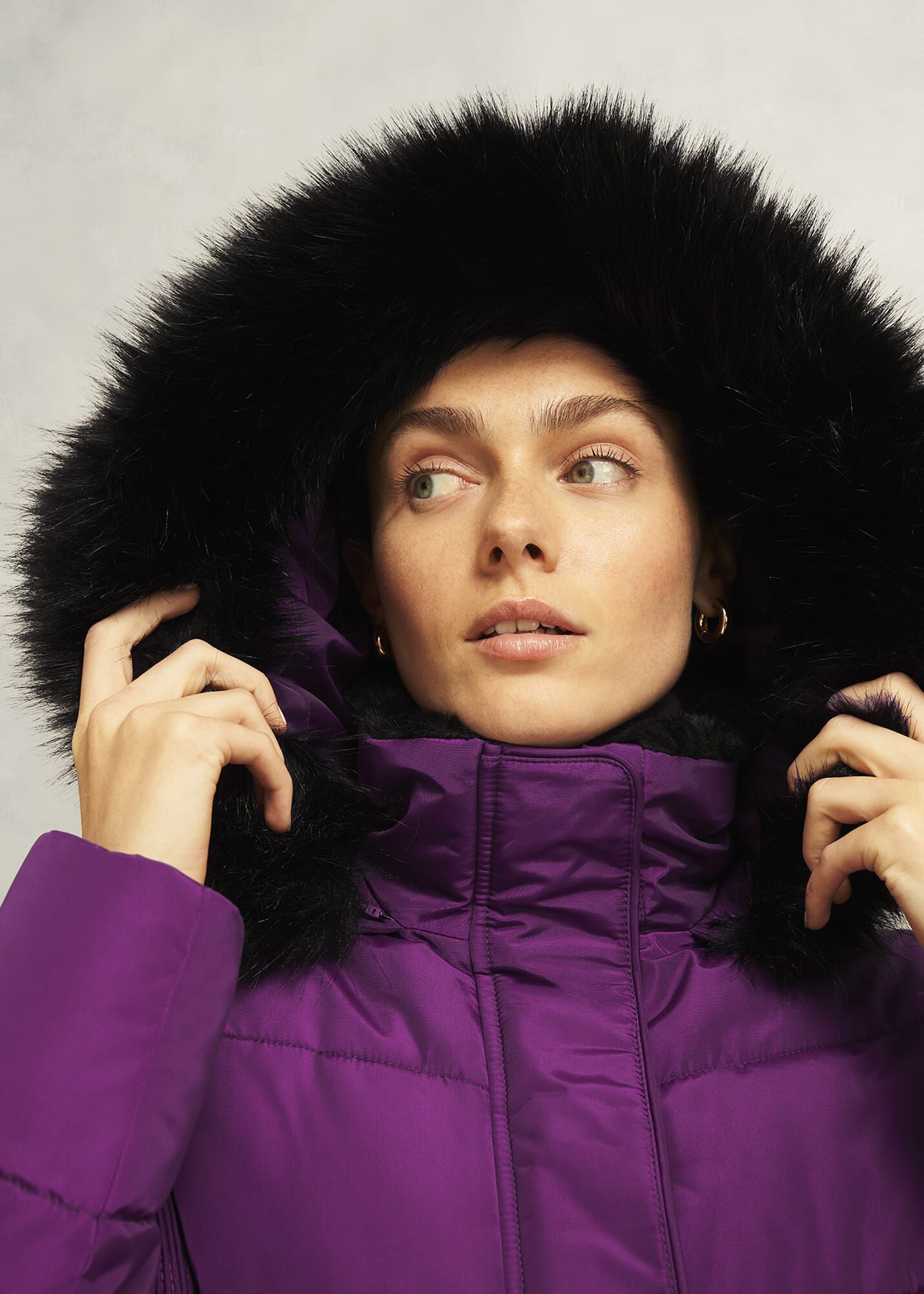 openshut starfoodie purple フーディ 紫 Jaymie Puffer Coat | Hobbs US |