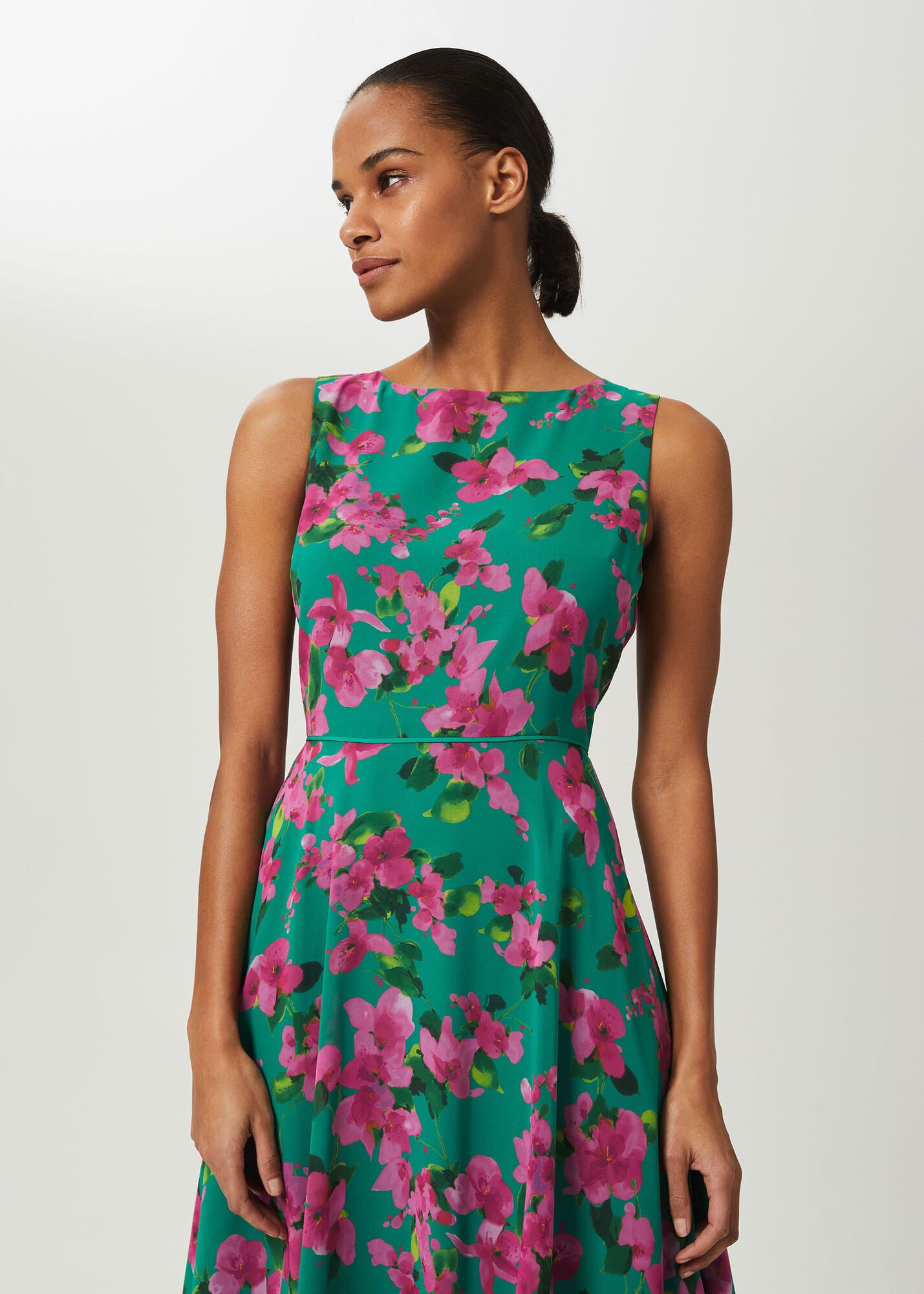 Carly Floral Midi Dress Hobbs ROW