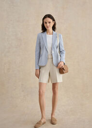 Blake Seersucker Jacket, Blue White, hi-res