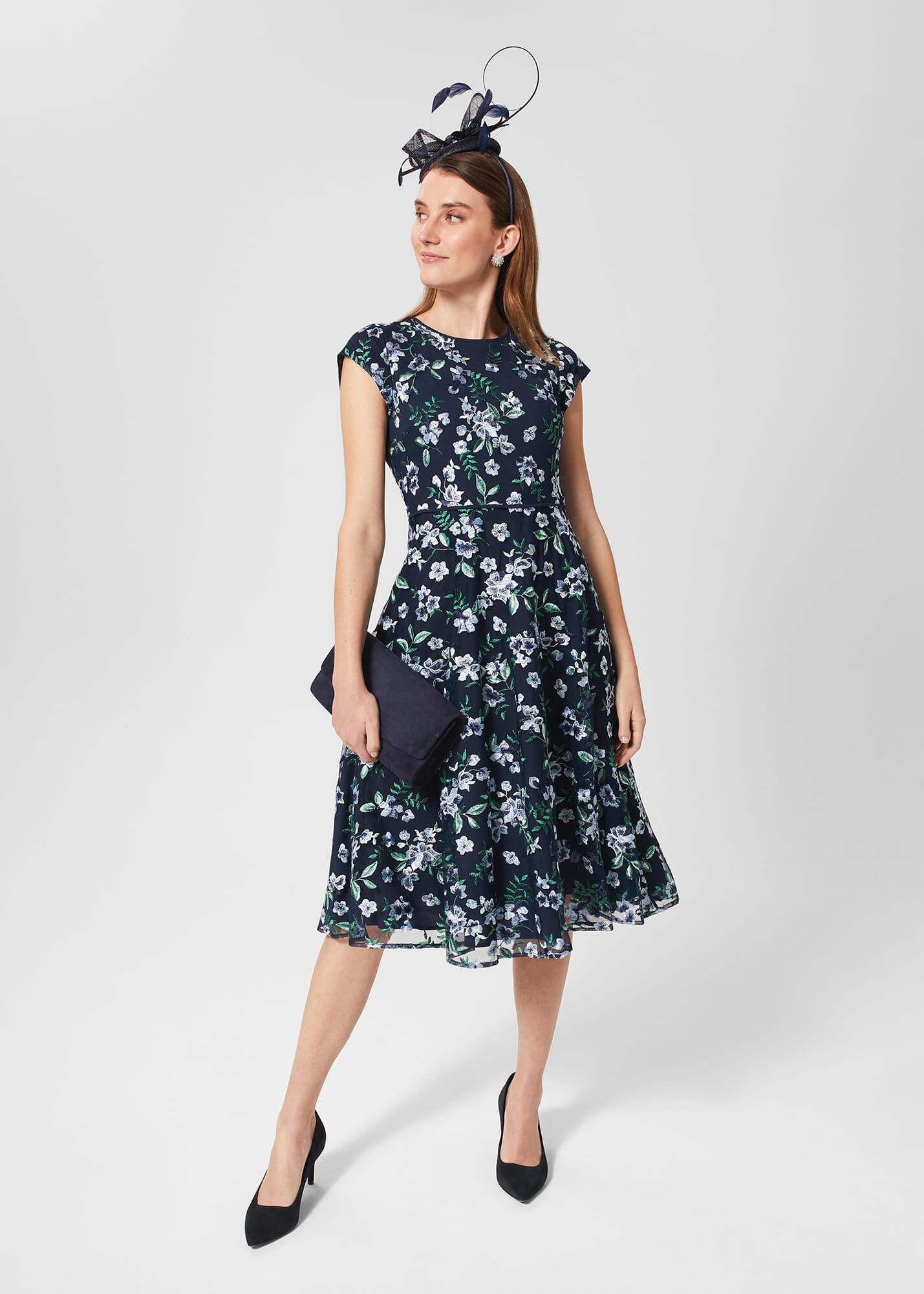 Petite Tia Embroidered Dress