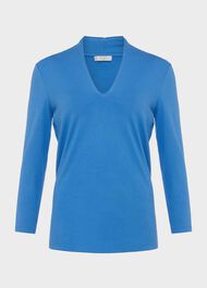 Aimee Top, Azure Blue, hi-res