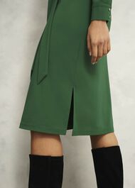 Julia Ponte Dress, Green, hi-res