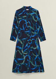 Petite Alis Dress, Navy Multi, hi-res