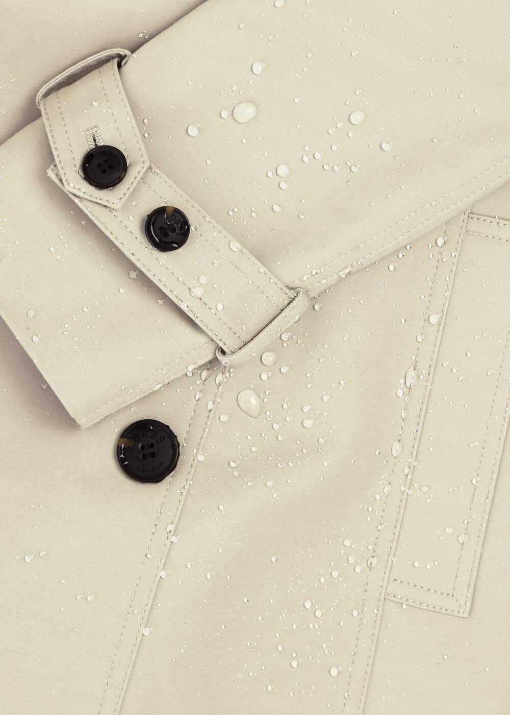 Petite Saskia Water Resistant Trench Coat, New Neutral, hi-res