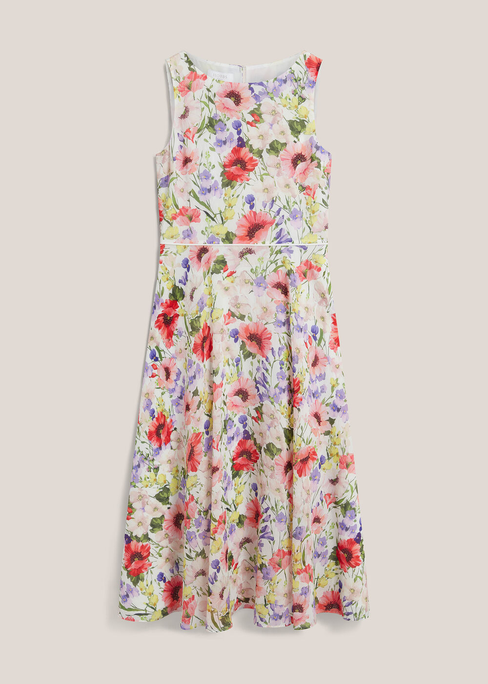 Carly Floral Dress, Ivory Multi, hi-res
