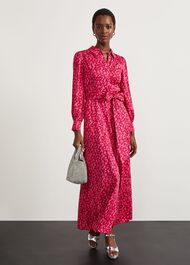 Mitford Fit And Flare Shirt Dress, Pink Multi, hi-res