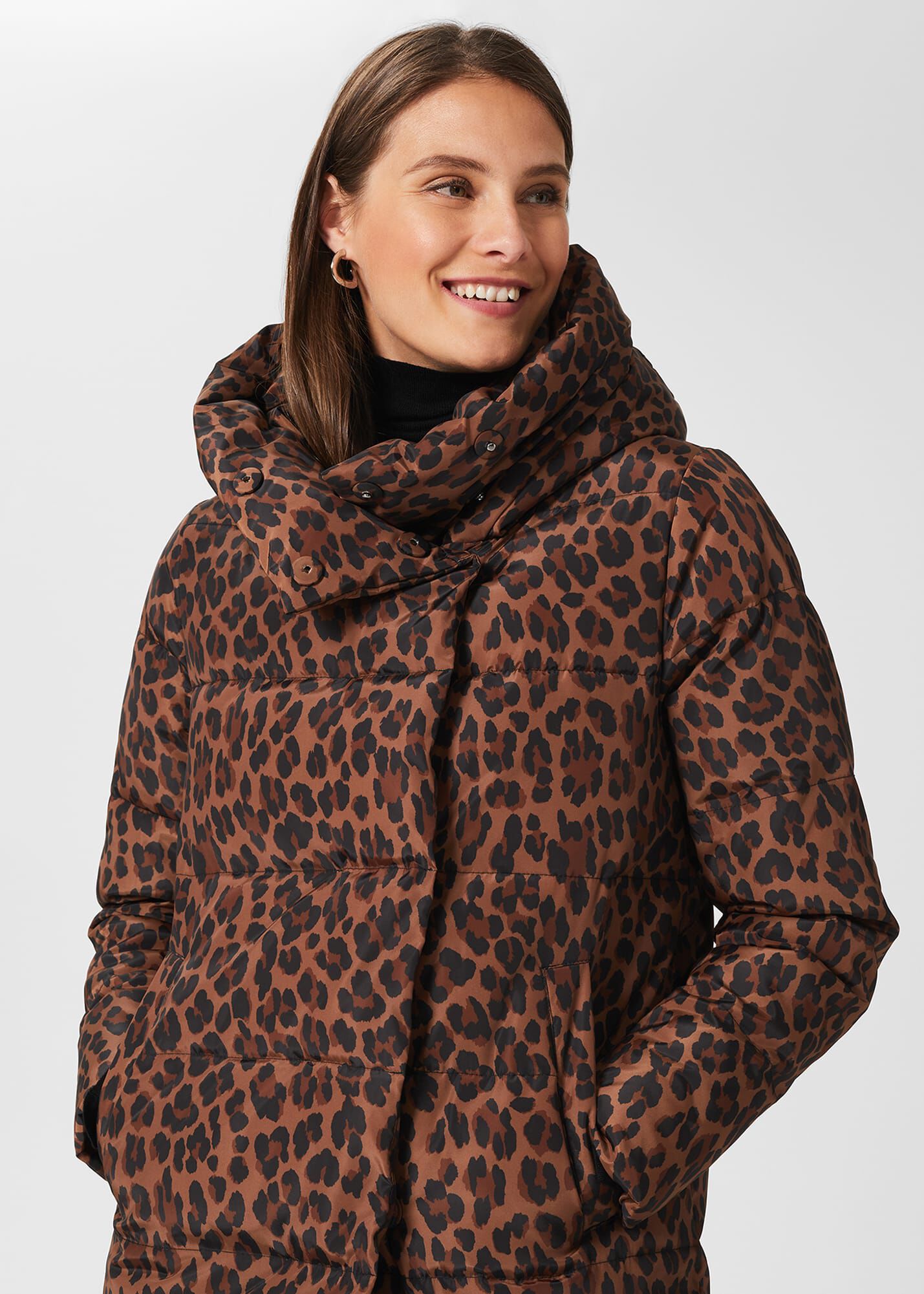 Short Heather Water Resistant Puffer Jacket