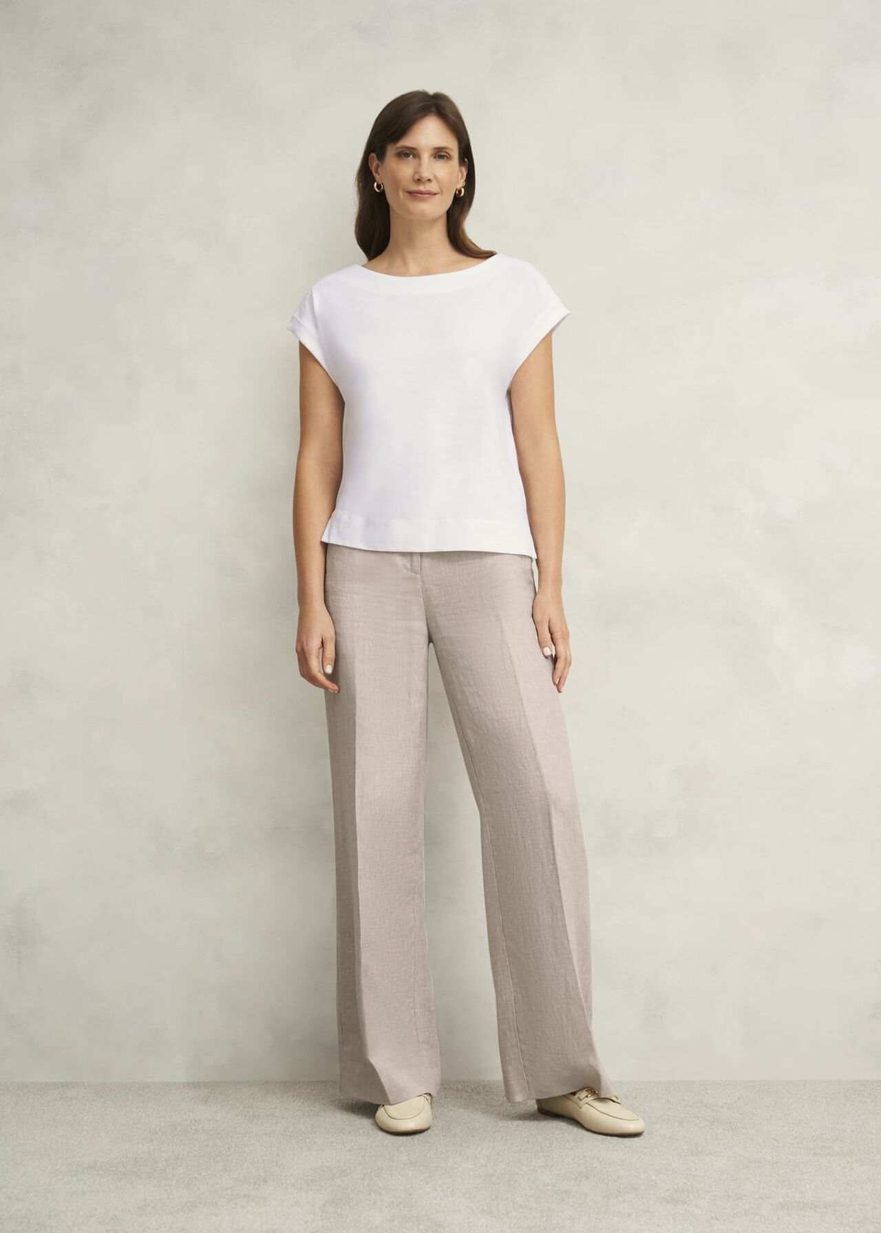 Hobbs Alycia Cotton Slub T-Shirt Hobbs Alycia Cotton Slub T-Shirt