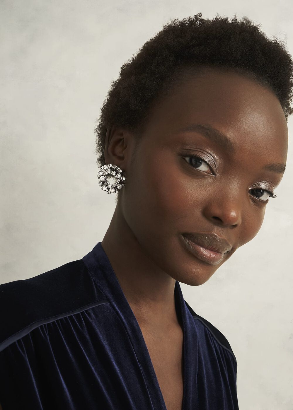 Maia Earring, Silver, hi-res