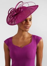 Harriet Fascinator, Magenta Purple, hi-res