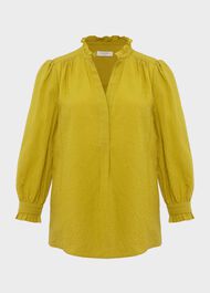 Gabriella Blouse, Light Olive, hi-res