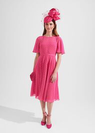 Areila Fascinator, Bright Pink, hi-res