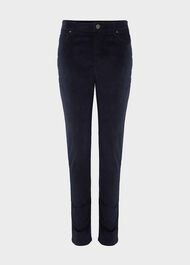 Gia Velvet Skinny Jeans , Navy, hi-res