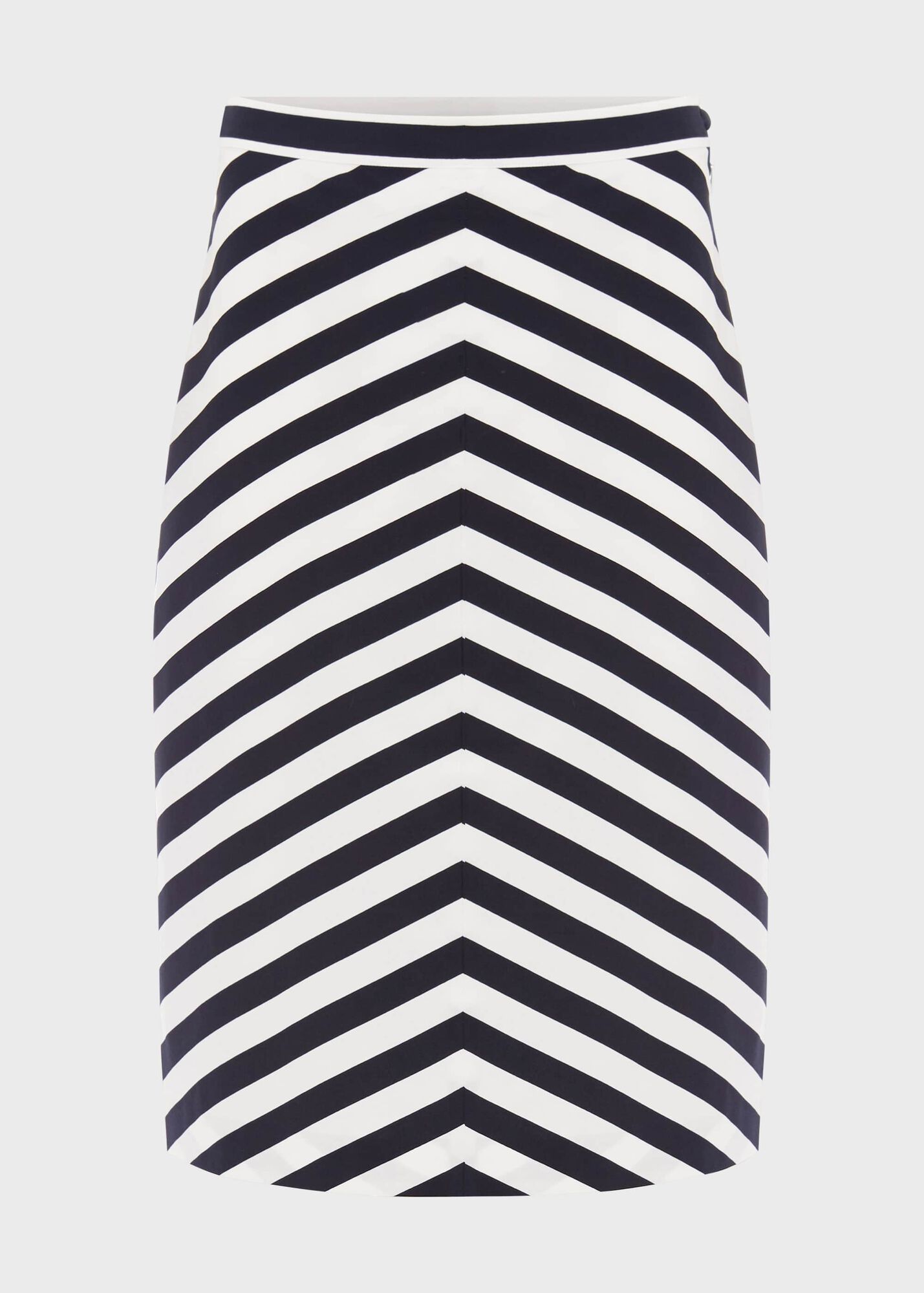 Talisa Cotton Stripe A Line Skirt Hobbs