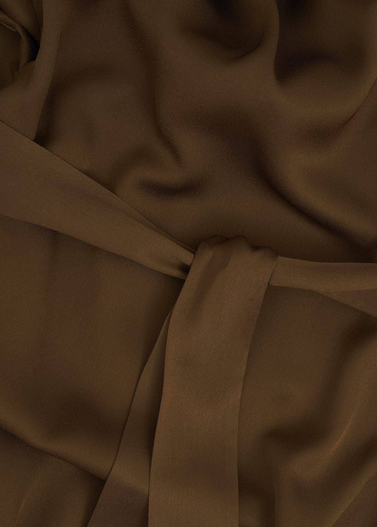 Darracott Tie Waist Midi Dress, Medlar Brown, hi-res