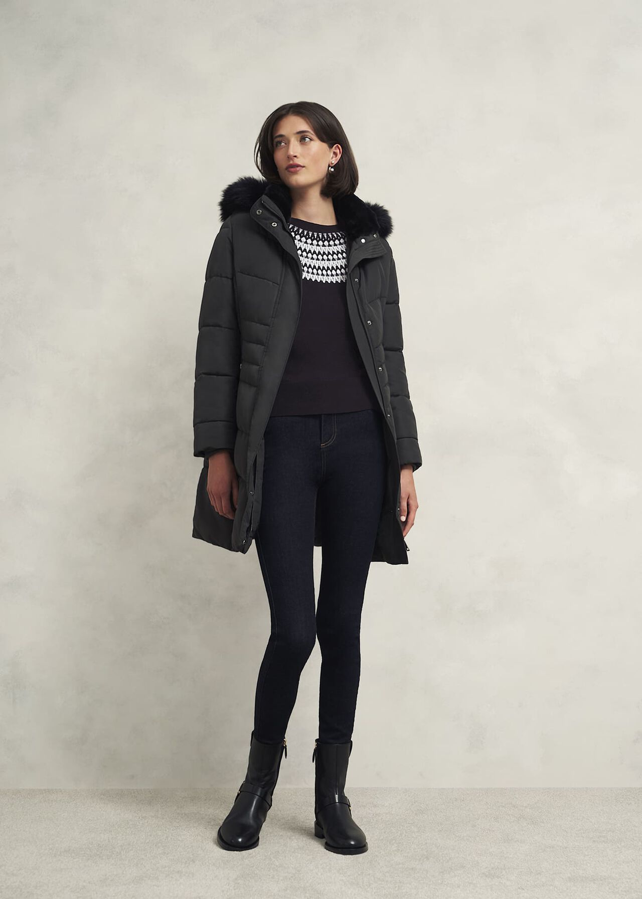 Greta Sparkle Fairisle Sweater , Navy Multi, hi-res