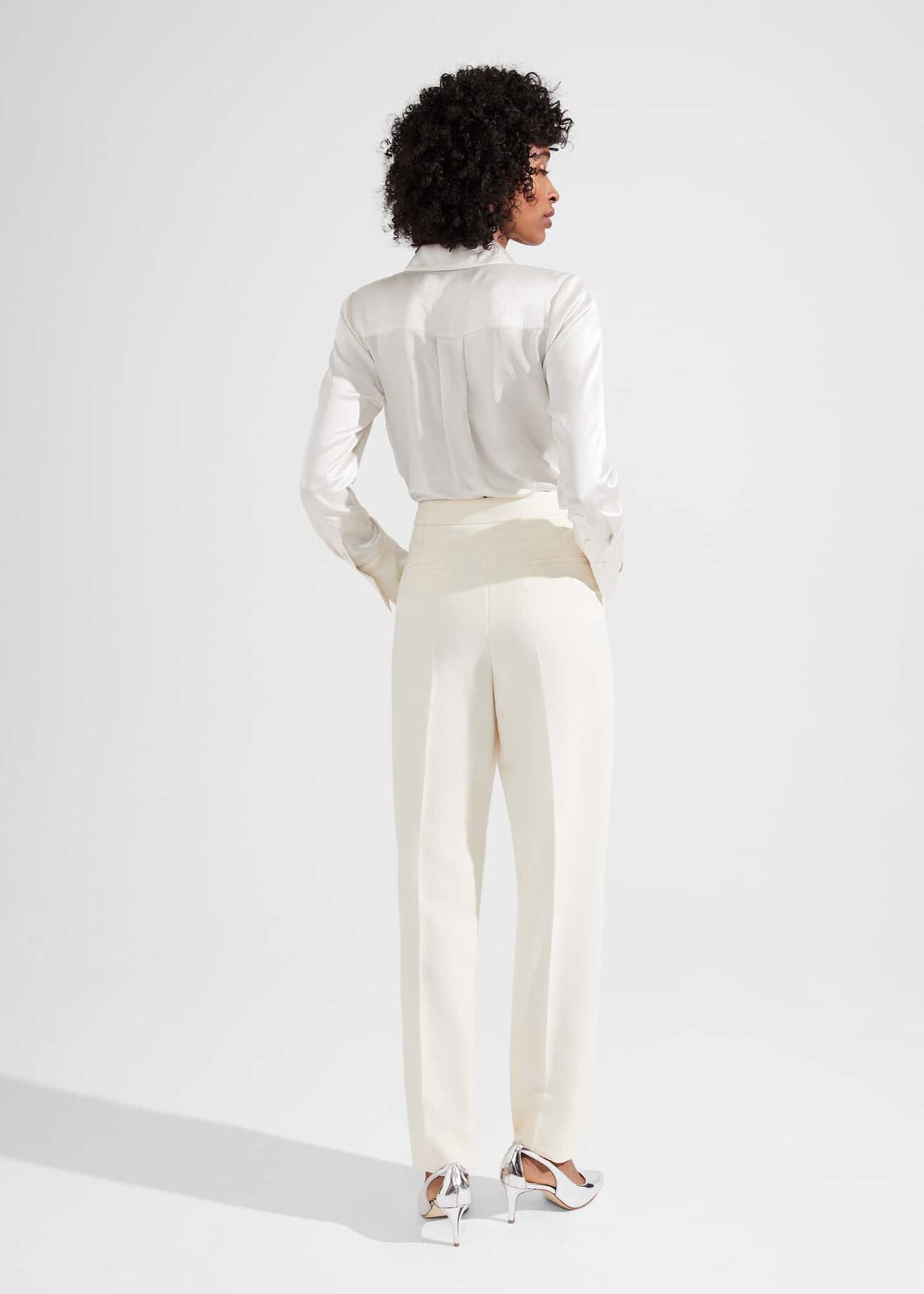 Rosette Straight Trousers, Buttercream, hi-res