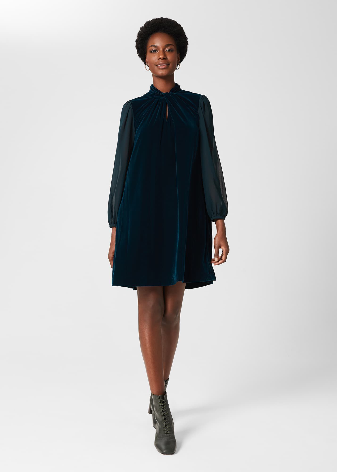 hobbs eliora velvet dress