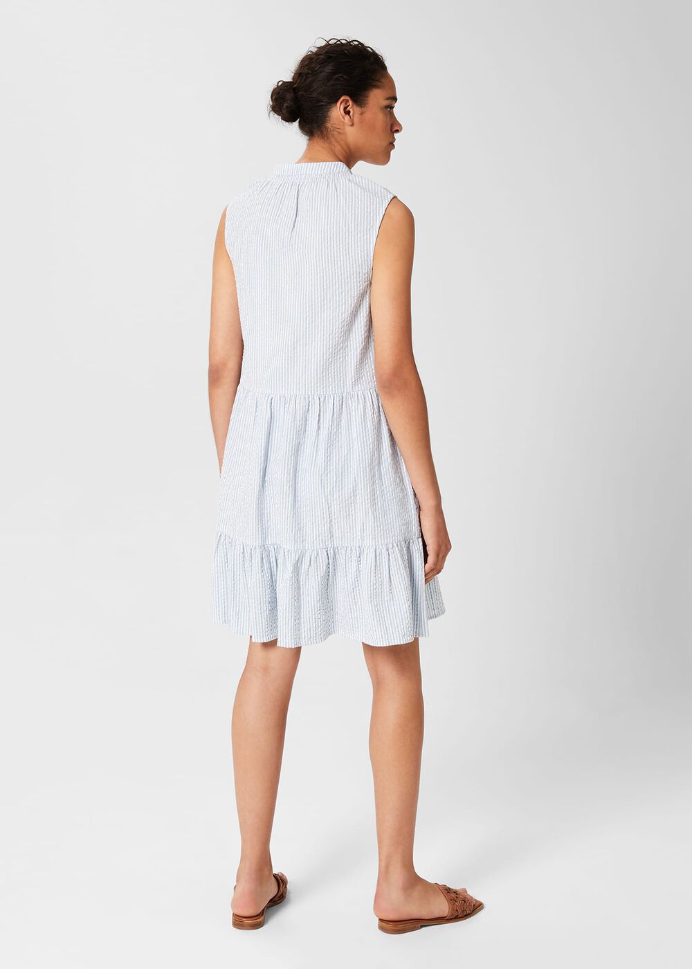 Soho A Line Dress, Pale Blue White, hi-res