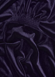 Dormer Velvet Dress, Midnight Purple, hi-res