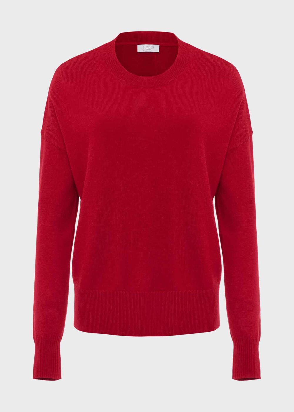 Lydia Button Sweater With Cashmere, Red, hi-res