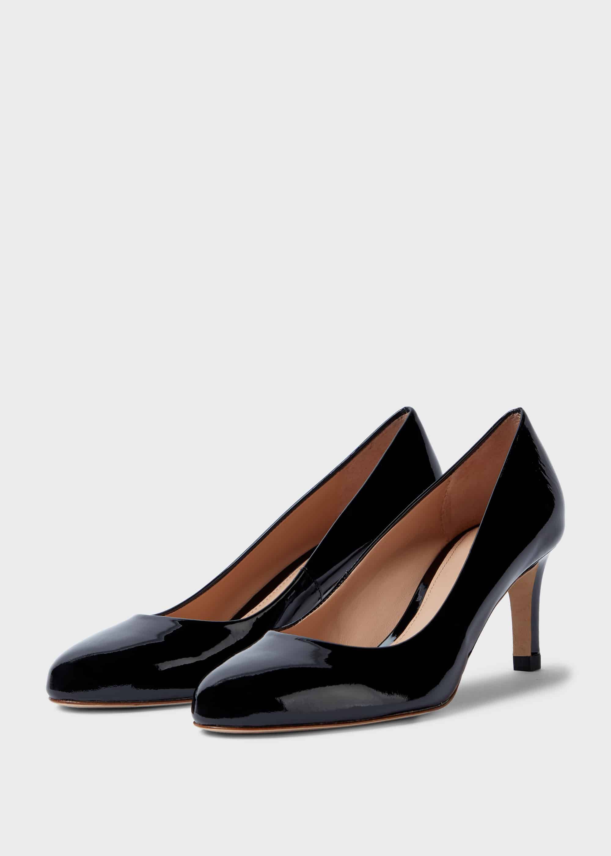 patent stiletto heel court shoes