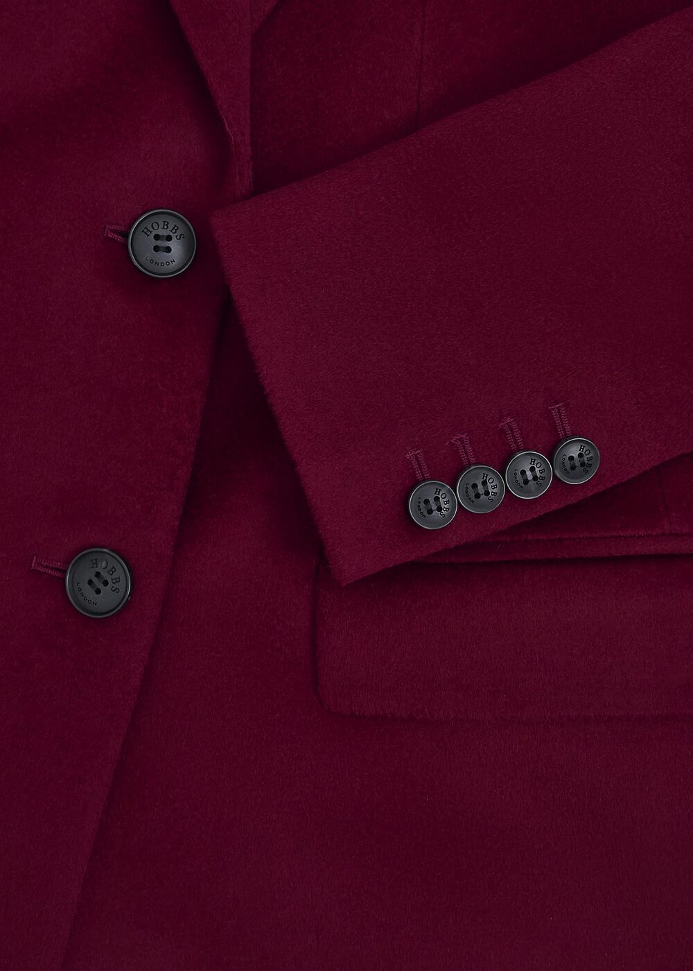 Cavendish Wool Coat, Beryl Red, hi-res