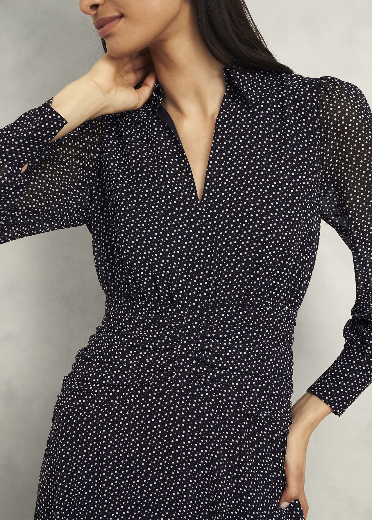 Longstock Dress, Black Ivory, hi-res