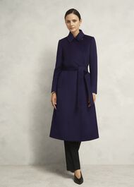 Livia Wool Coat, Midnight Purple, hi-res
