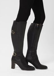 Nell Long Boots, Black, hi-res
