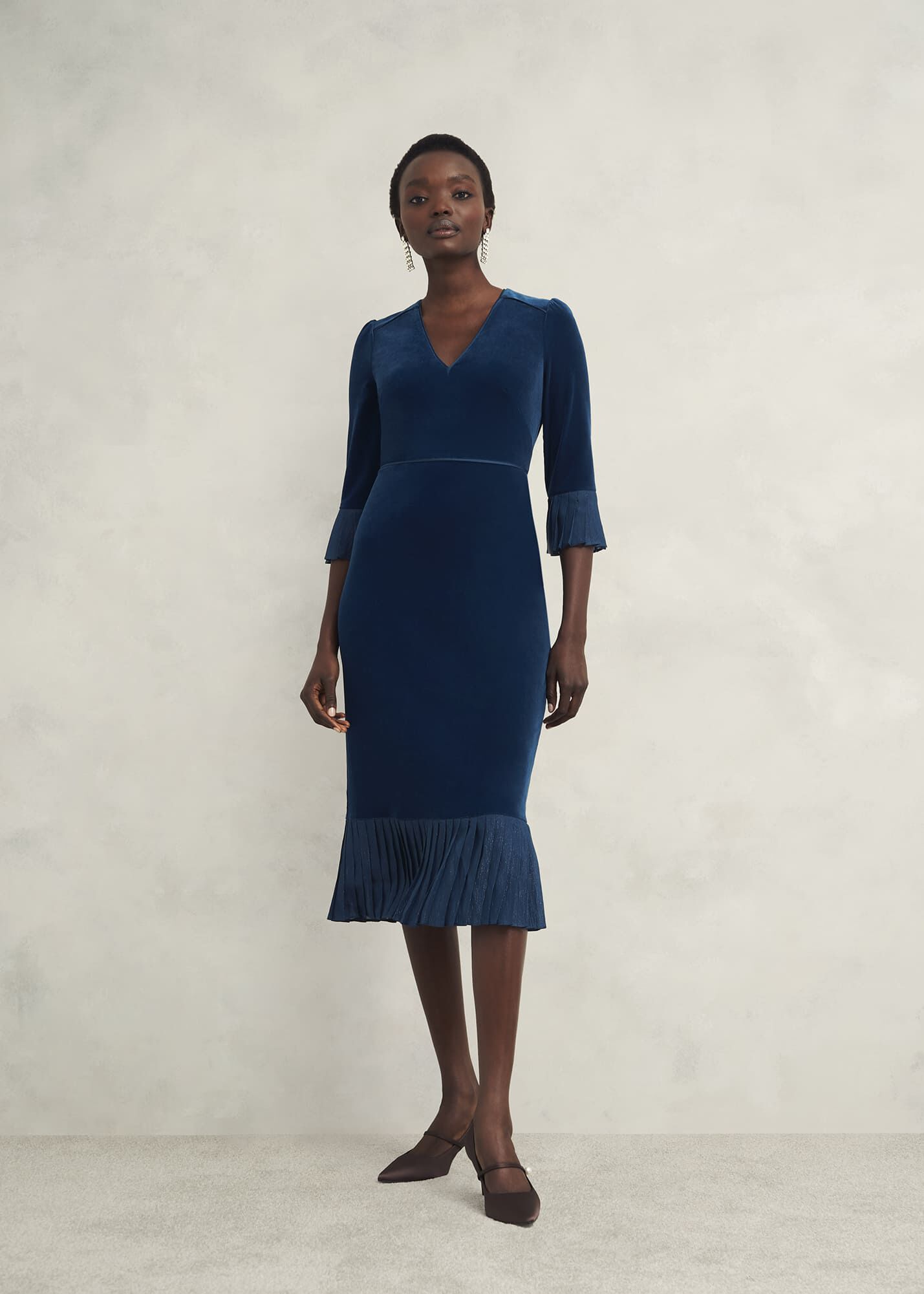 Mary Velvet Dress | Hobbs US |