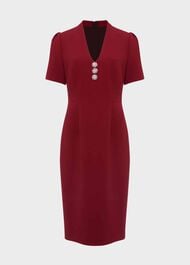 Isla Shift Dress, Rich Burgundy, hi-res