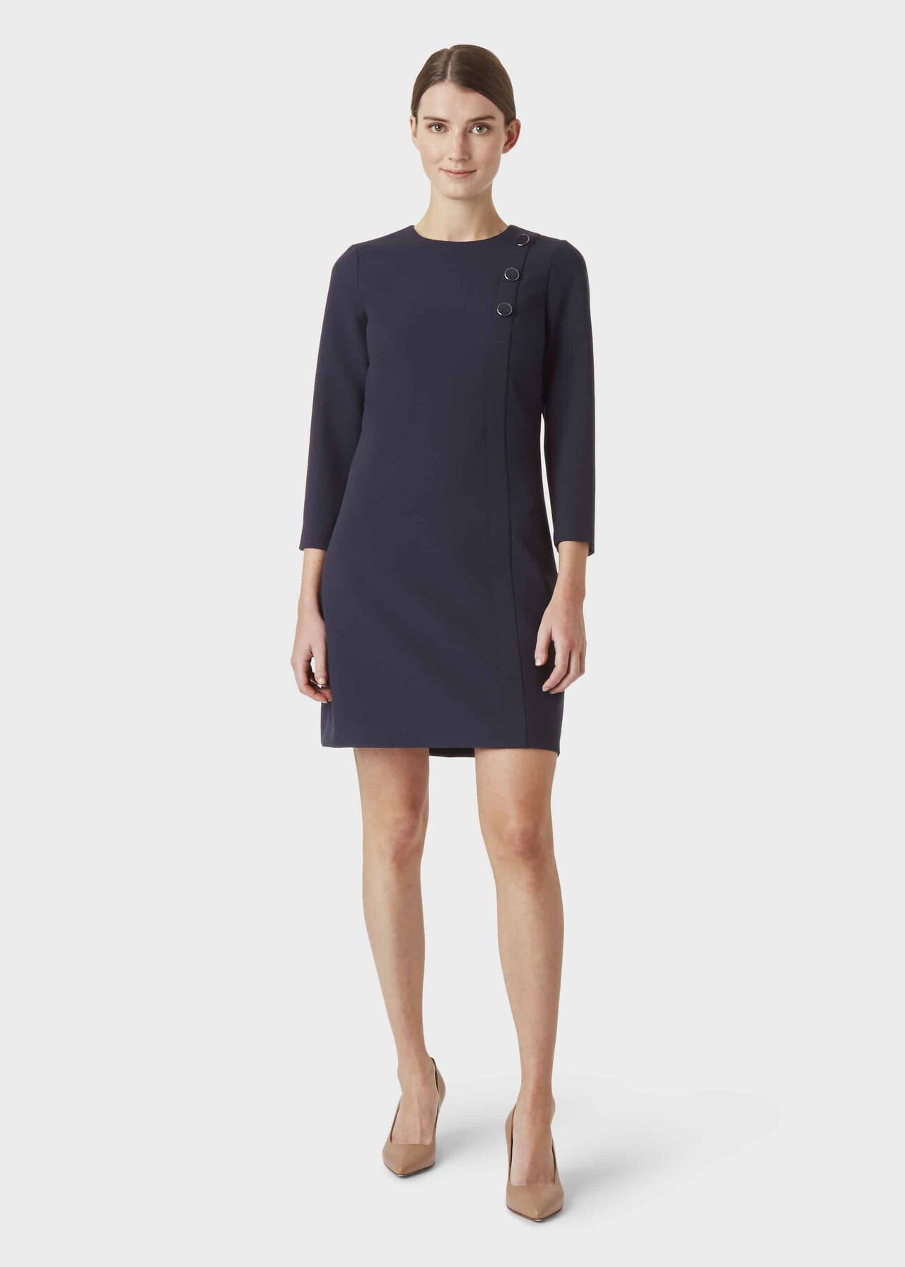 Bella Dress, Navy, hi-res