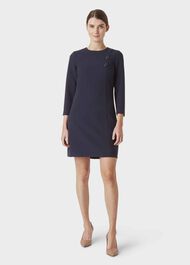 Bella Dress, Navy, hi-res