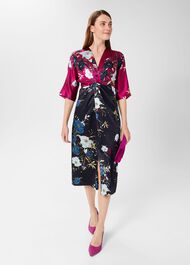 Farrah Dress, Purple Navy, hi-res