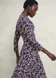 Paige Jersey Dress, Purple Multi, hi-res