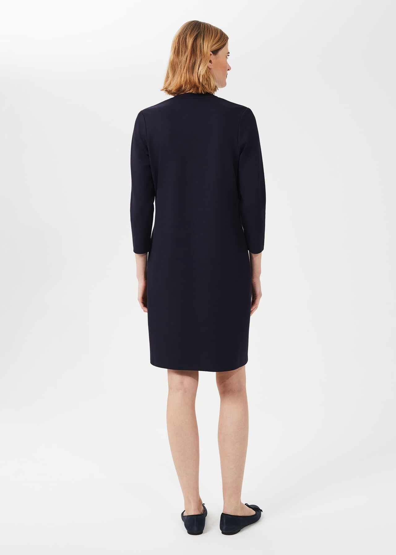 Agnes Jersey Dress, Navy, hi-res