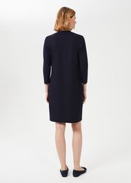 Agnes Jersey Dress, Navy, hi-res