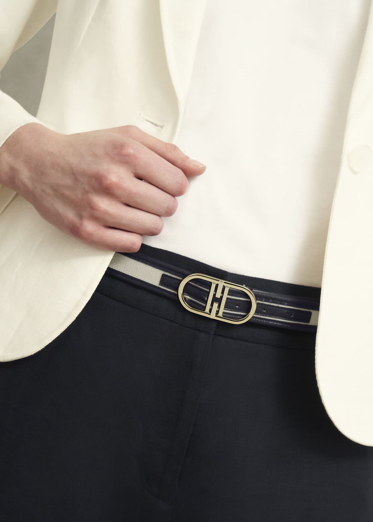 Kiera Belt, Natural Navy, hi-res