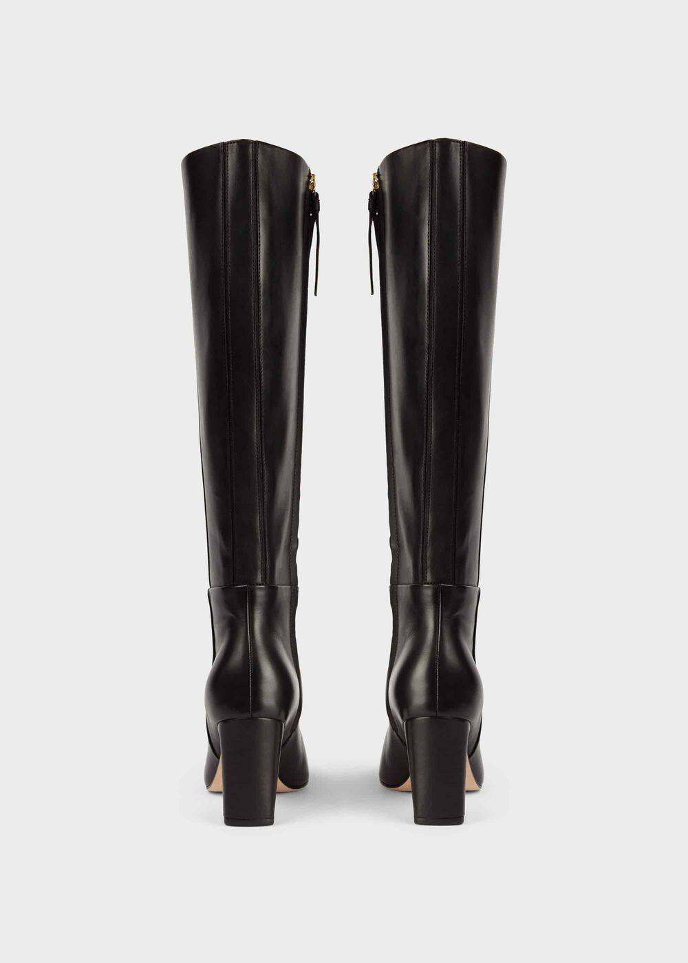 Alma Leather Knee Boots, Black, hi-res