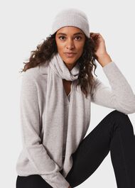 Mabel Cashmere Hat, Pale Grey, hi-res