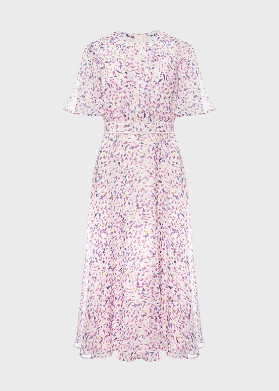 Lisette Silk Fit And Flare Dress