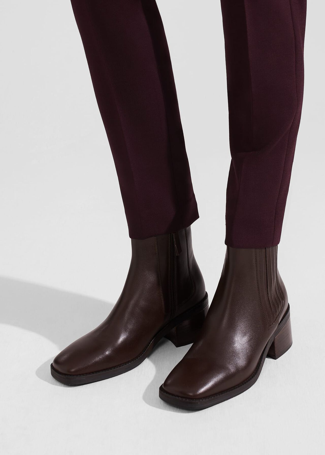 Fran Ankle Boots, Chocolate, hi-res