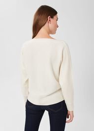 Joanna Cashmere Sweater, Ivory, hi-res