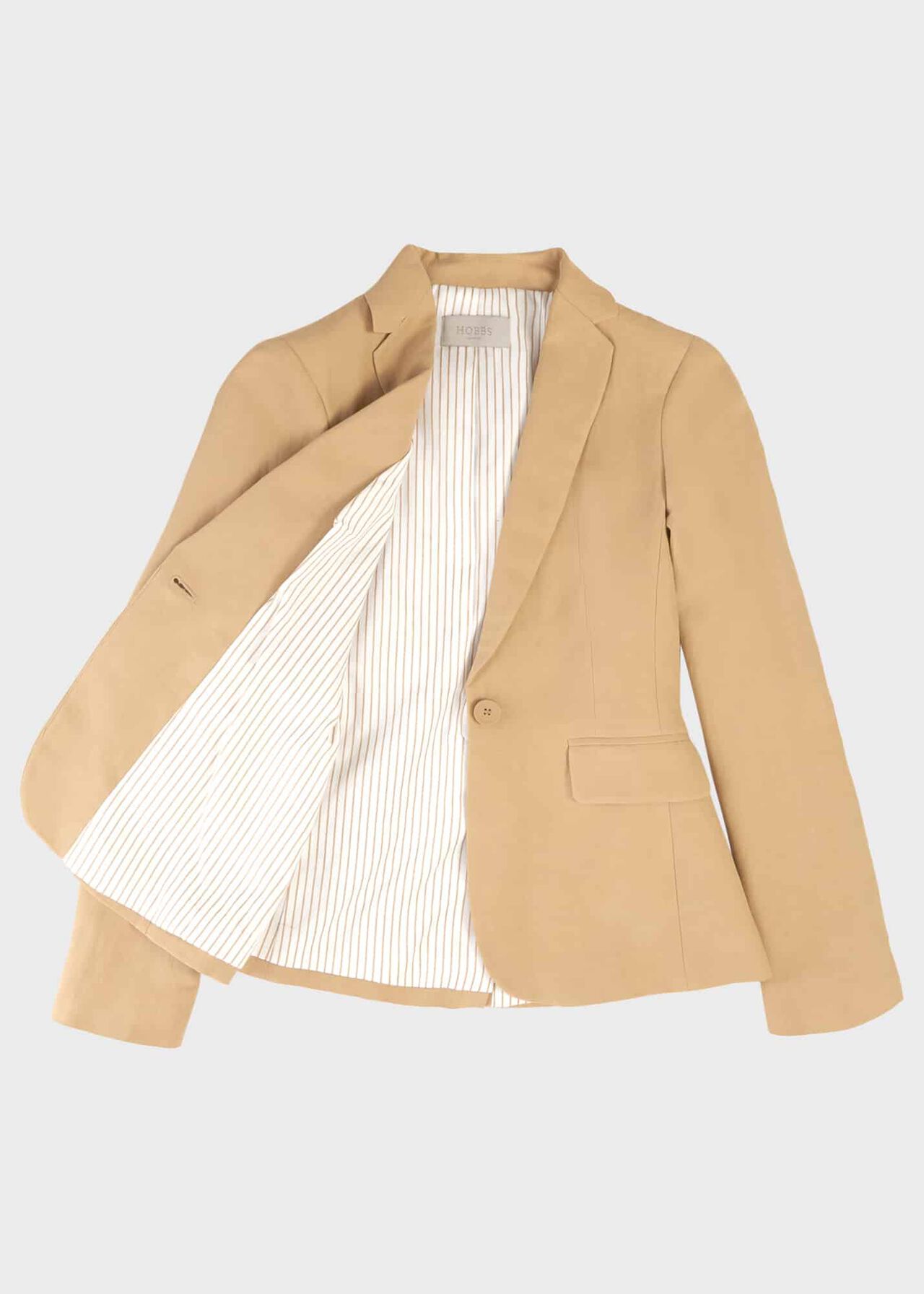 Trent Silk Linen Jacket, Neutral, hi-res