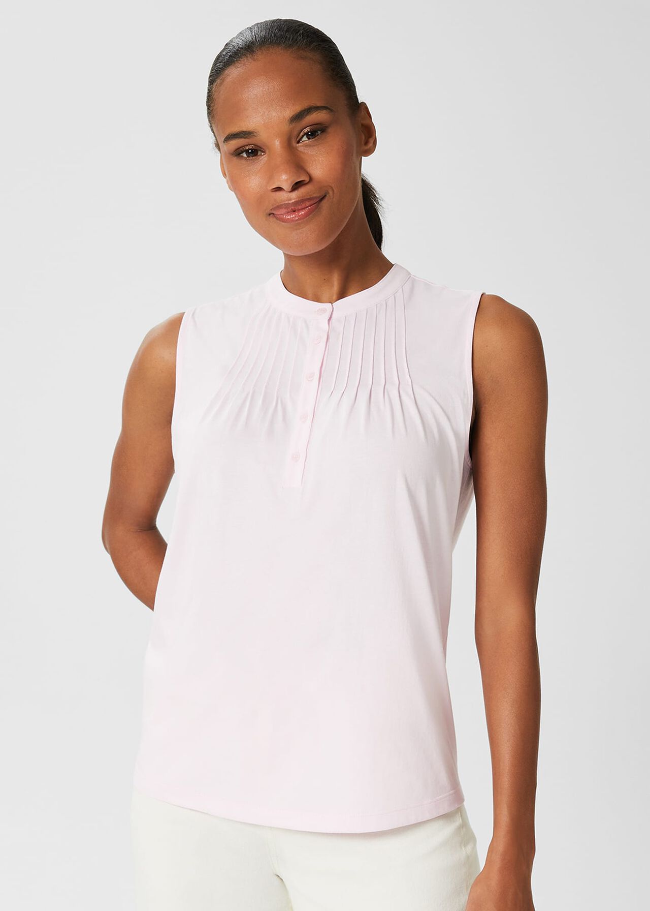 Luana Cotton Top, Pink, hi-res
