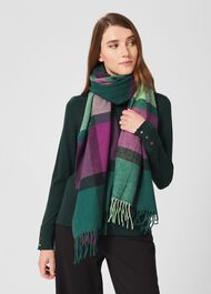 Elsa Scarf, Purple Green, hi-res