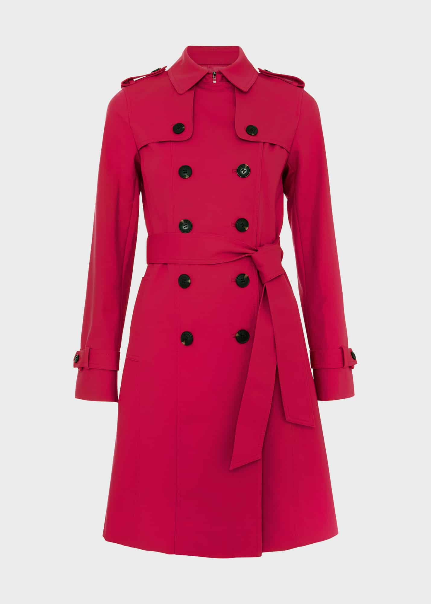 Hobbs pink trench coat sale
